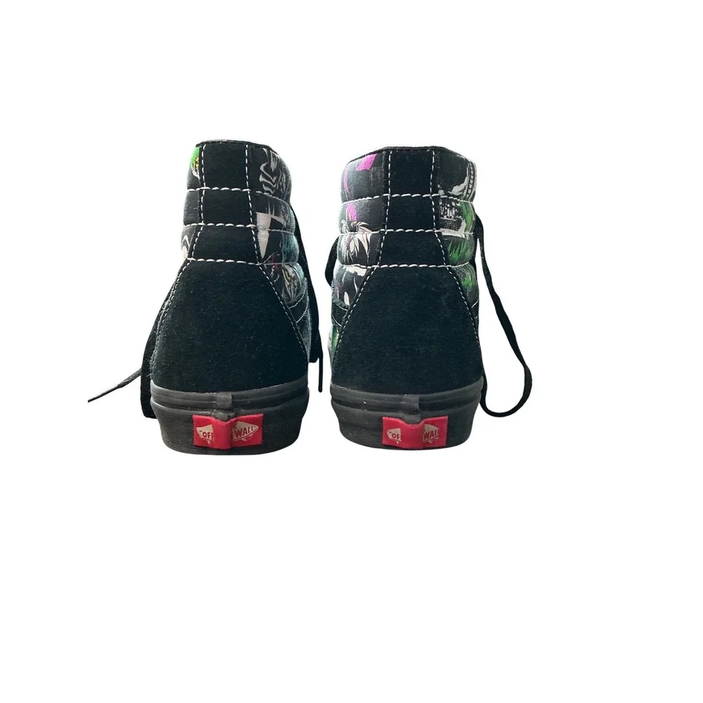 Vans Sk8-Hi Disney 100 Villains Black High Top Sneakers Mens 6.5 Womens 8.0